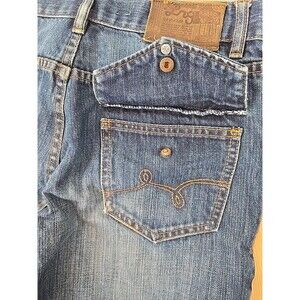 Vtg LRG Lifted Research Group Snap Back Pockets Straight Jeans Mens 34x32 Denim